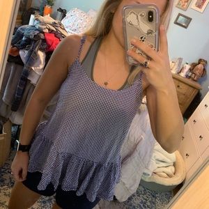 Gingham tank top